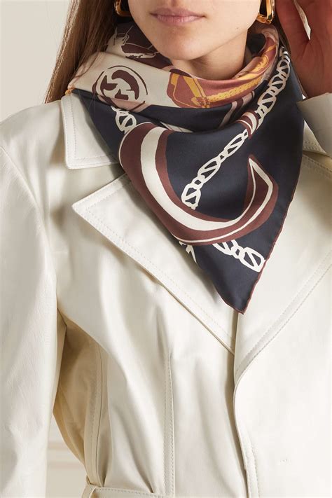 lucy twill gucci scarf|Gucci bandana scarf.